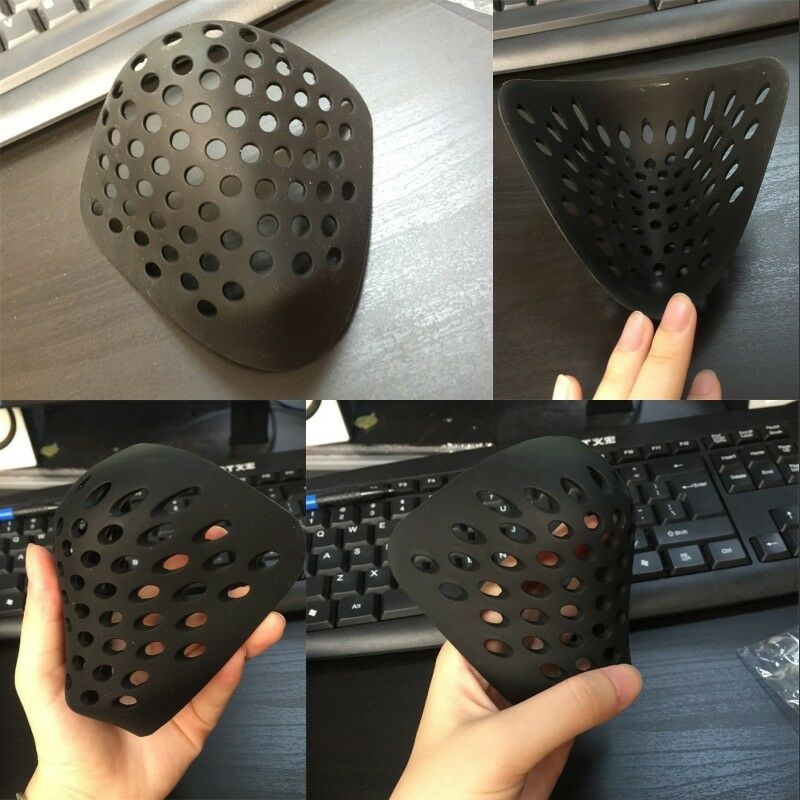 Silicone Mask Bracket - Preto vermelho máscara de silicone capa