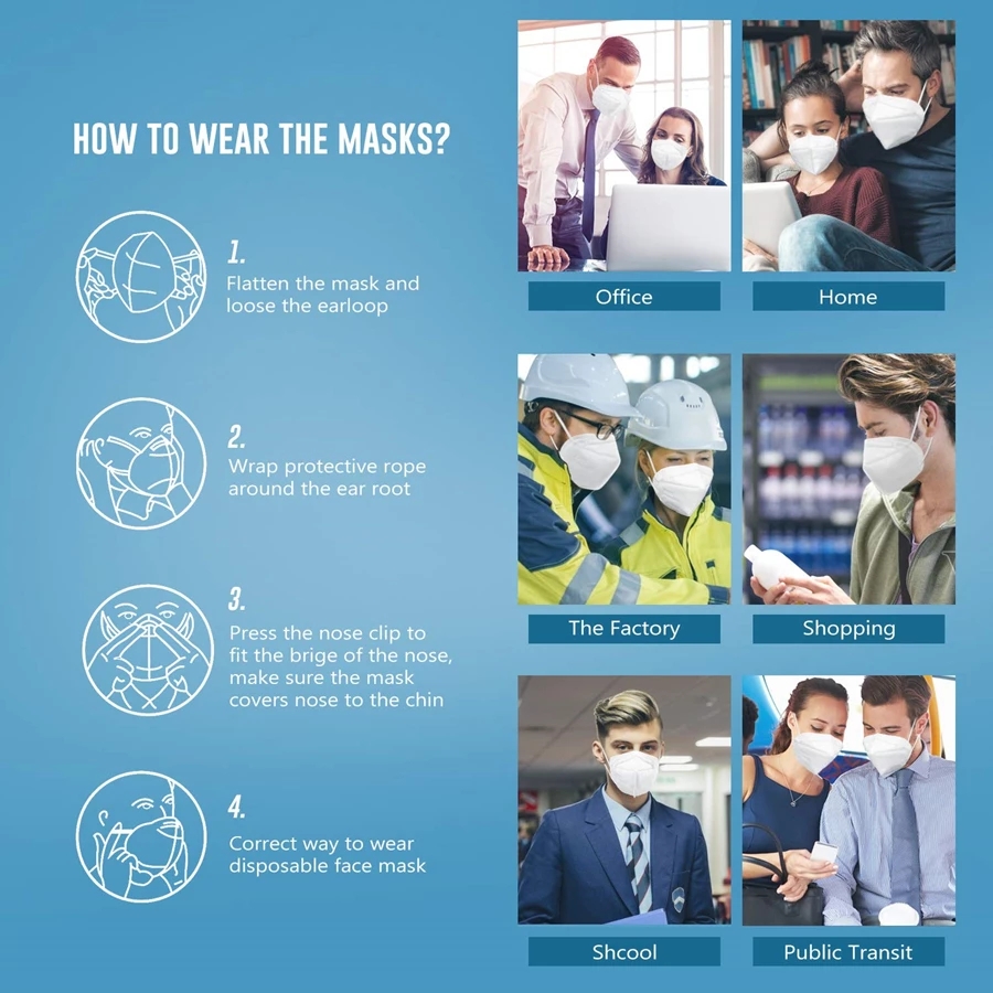 10-200 unidades de máscaras FF - Disposable Surgical Mask avaliação e preço