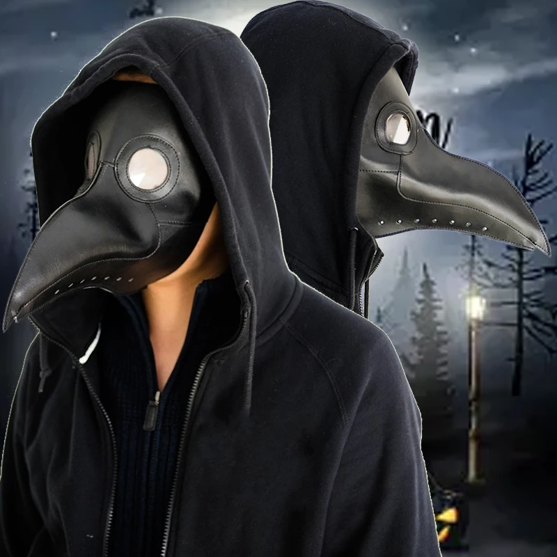 Black Rubber Plague Doctor Mas - Disposable Surgical Mask avaliação e preço